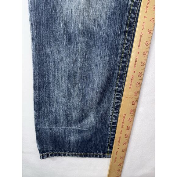 Akademiks  Dual Lion Jeans Men's 42x32 Embroidered Skater Distressed Vintage Y2K - Picture 12 of 16